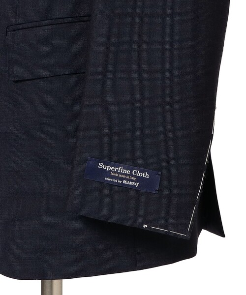 BEAMS F スーツ　ネイビーチェック シャドーチェックスーツ｜ビームスF／インターナショナル