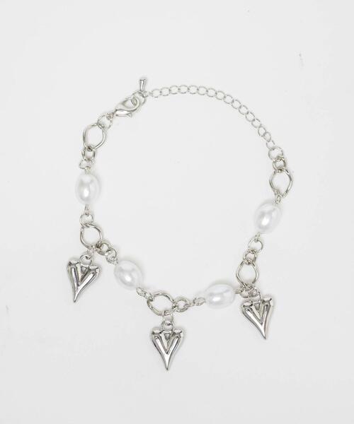 WEGO(ウィゴー)の「WEGO/チェーンパールモチーフブレス(ブレスレット・レディース・その他3/その他2/その他1・FREE)」の6枚目の写真