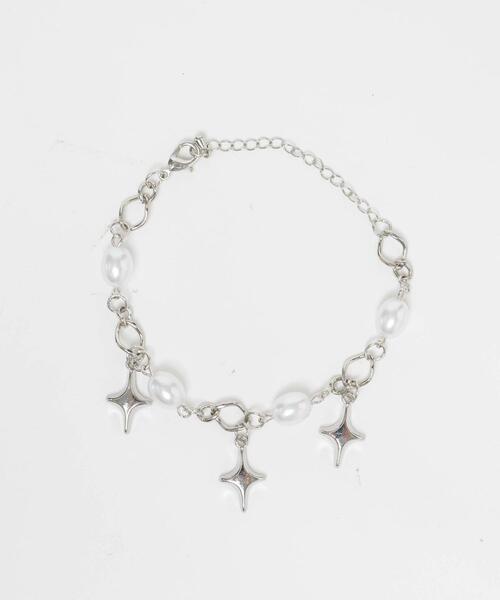 WEGO(ウィゴー)の「WEGO/チェーンパールモチーフブレス(ブレスレット・レディース・その他3/その他2/その他1・FREE)」の8枚目の写真