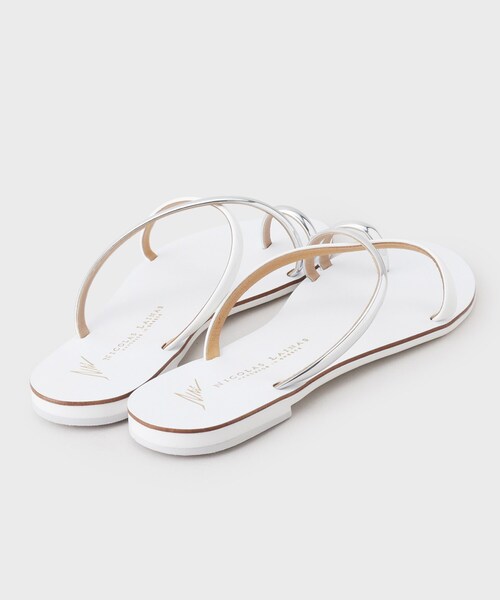 GALLEST（ギャレスト）の「◆【NICOLAS LAINAS】レザーフラットサンダル（サンダル・レディース・ゴールド/シルバー・35/45）」の6枚目の写真