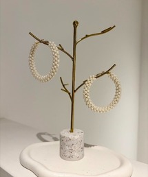 JuetraLis(ジェトラリス)の「【JuetraLis/ジェトラリス】パールフープピアス/60mm(ピアス(両耳用))」