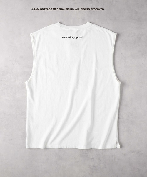 Right-on（ライトオン）の「ノースリーブ Tシャツ（Tシャツ/カットソー・メンズ・ブラック/オフホワイト・L/XL/M）」の6枚目の写真