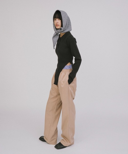 duei（デュイ）の「レイヤードパンツセット / セパレート可能（スラックス・レディース・ネイビー/ベージュ/ブラック/ネイビー系・FREE）」の5枚目の写真