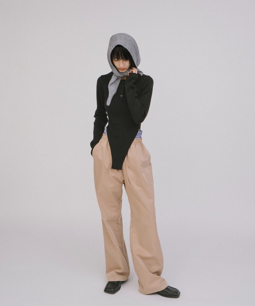 duei（デュイ）の「レイヤードパンツセット / セパレート可能（スラックス・レディース・ネイビー/ベージュ/ブラック/ネイビー系・FREE）」の9枚目の写真