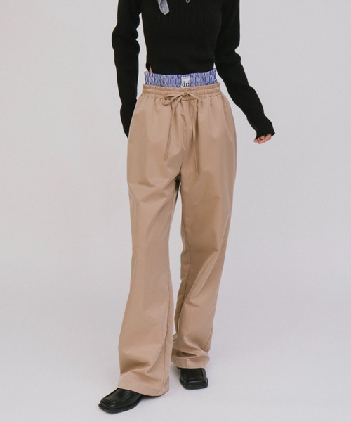 レイヤードパンツセット / セパレート可能（スラックス）｜duei