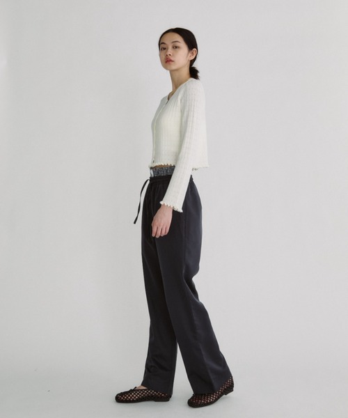 duei（デュイ）の「レイヤードパンツセット / セパレート可能（スラックス・レディース・ネイビー/ベージュ/ブラック/ネイビー系・FREE）」の12枚目の写真