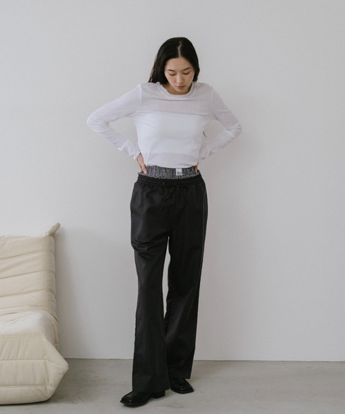 duei（デュイ）の「レイヤードパンツセット / セパレート可能（スラックス・レディース・ネイビー/ベージュ/ブラック/ネイビー系・FREE）」の13枚目の写真