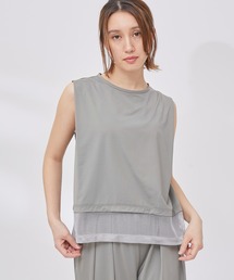 NERGY | 【水陸両用 ＆ UV】Aqua jersey ボックスタンクトップ(Tシャツ/カットソー)