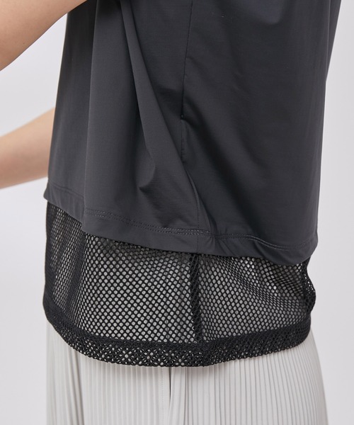 NERGY（ナージー）の「【水陸両用 ＆ UV】Aqua jersey ボックスタンクトップ（Tシャツ/カットソー・レディース・ブラック/カーキ・FREE）」の8枚目の写真