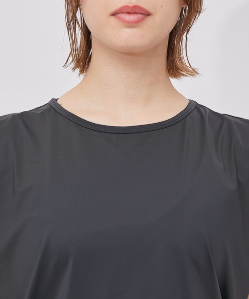 NERGY（ナージー）の「【水陸両用 ＆ UV】Aqua jersey ボックスタンクトップ（Tシャツ/カットソー・レディース・ブラック/カーキ・FREE）」の10枚目の写真