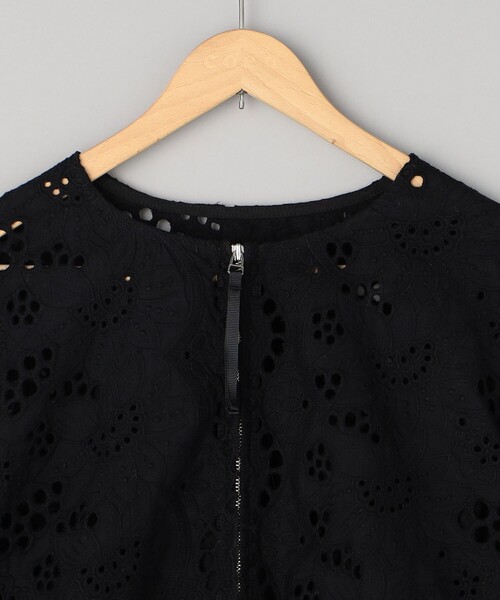 COEL レース切替ブルゾン シアーブルゾン 刺繍 レース[品番：GW000004914]｜Growing Rich