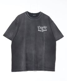 XU | ストリートファッション XU エックスユー pigment design t-shirts 2 ピグメントTシャツ 半袖Tシャツ オーバーサイズ 半袖トップス ロゴTシャツ 韓国ファッション 韓国ストリート ストリートブランド(Tシャツ/カットソー)