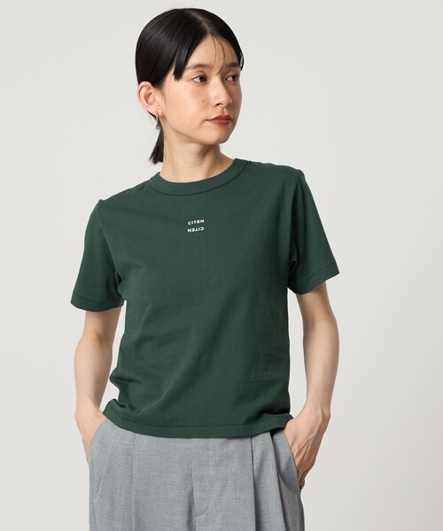 CITEN（シテン）の「＜CITEN＞ボクシー フィット Tシャツ（Tシャツ/カットソー・レディース・ライトブルー/ホワイト/ブラック/イエロー/オレンジ/ネイビー/ライトピンク/ダークブラウン/ダークグリーン・FREE）」の18枚目の写真
