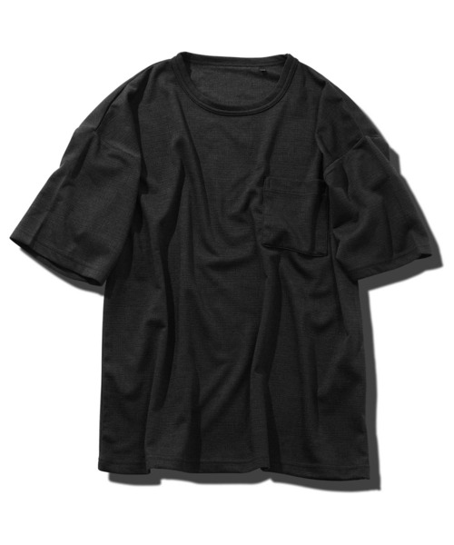 jiggys shop(ジギーズショップ)の「楊柳ジャガードポケット付きクルーネック半袖Tシャツカットソー(Tシャツ/カットソー・メンズ・ネイビー/ブラック/グレー系その他・MEDIUM/LARGE/X-LARGE)」の11枚目の写真