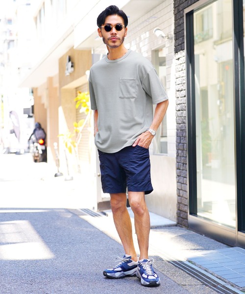 jiggys shop(ジギーズショップ)の「楊柳ジャガードポケット付きクルーネック半袖Tシャツカットソー(Tシャツ/カットソー・メンズ・ネイビー/ブラック/グレー系その他・MEDIUM/LARGE/X-LARGE)」の14枚目の写真