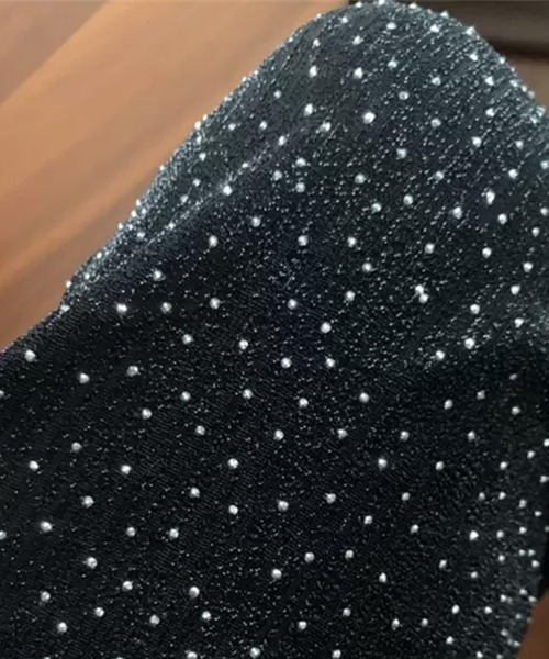 IRADOWL（アイラドール）の「ストーンデザインストレートパンツ（その他パンツ・レディース・ブラック/シルバー・FREE）」の4枚目の写真