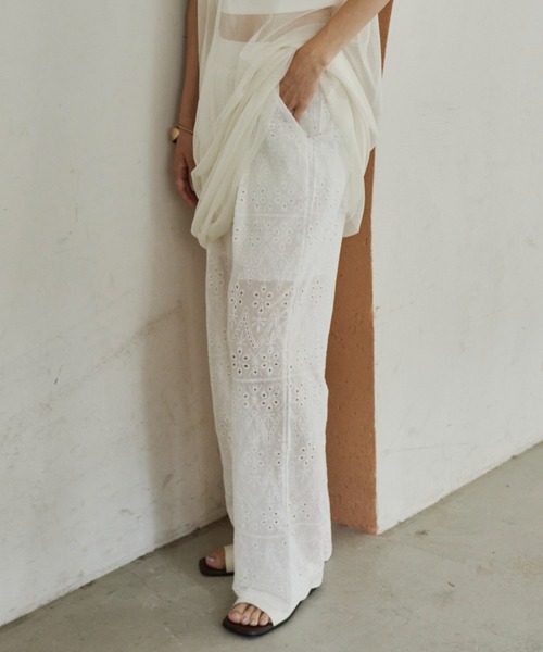 Libra Cue（リブラ キュー）の「コットンレースパンツ（その他パンツ・レディース・ホワイト・FREE）」の12枚目の写真