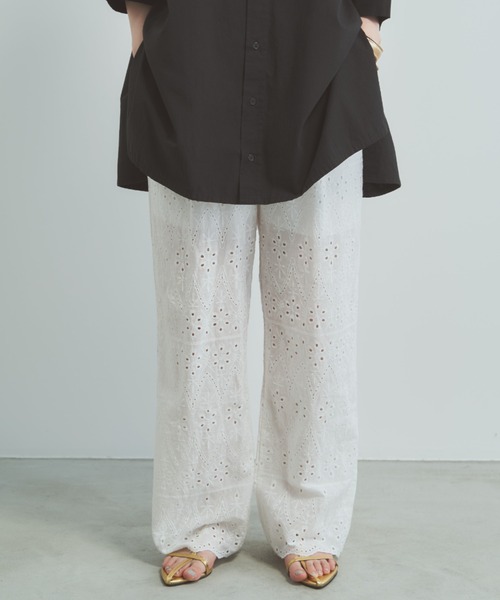 Libra Cue（リブラ キュー）の「コットンレースパンツ（その他パンツ・レディース・ホワイト・FREE）」の7枚目の写真