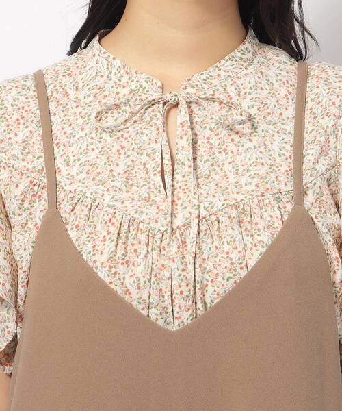 SHOO・LA・RUE（シューラルー）の「◆ぱっと着るだけで決まる 裏がさらさらカットジョーゼットサロペット（サロペット/オーバーオール・レディース・ネイビー/ブラック/ブラウン系・04/02/03）」の8枚目の写真