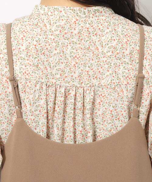 SHOO・LA・RUE（シューラルー）の「◆ぱっと着るだけで決まる 裏がさらさらカットジョーゼットサロペット（サロペット/オーバーオール・レディース・ネイビー/ブラック/ブラウン系・04/02/03）」の7枚目の写真