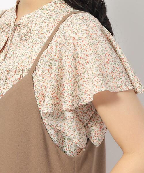 SHOO・LA・RUE（シューラルー）の「◆ぱっと着るだけで決まる 裏がさらさらカットジョーゼットサロペット（サロペット/オーバーオール・レディース・ネイビー/ブラック/ブラウン系・04/02/03）」の6枚目の写真