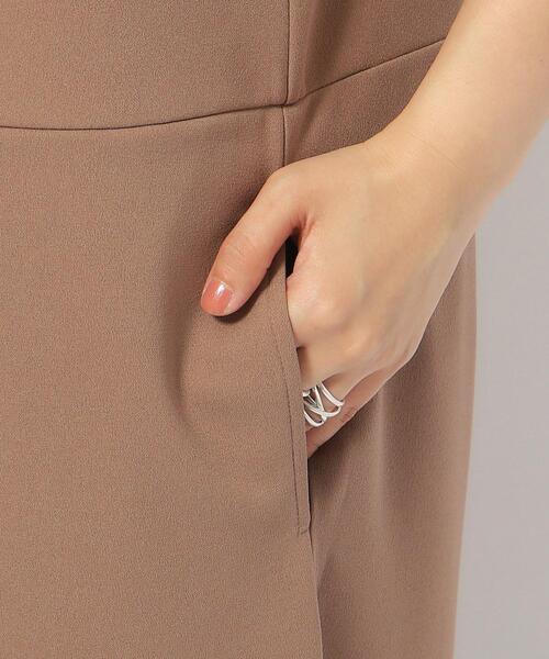 SHOO・LA・RUE（シューラルー）の「◆ぱっと着るだけで決まる 裏がさらさらカットジョーゼットサロペット（サロペット/オーバーオール・レディース・ネイビー/ブラック/ブラウン系・04/02/03）」の5枚目の写真