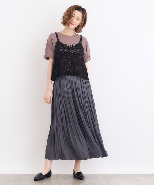 grove（グローブ）の「◆クロシェ風ビスチェ×ブラウスセット（シャツ/ブラウス・レディース・ナチュラル/ブラック/ライトブルー・02/03/01）」の9枚目の写真