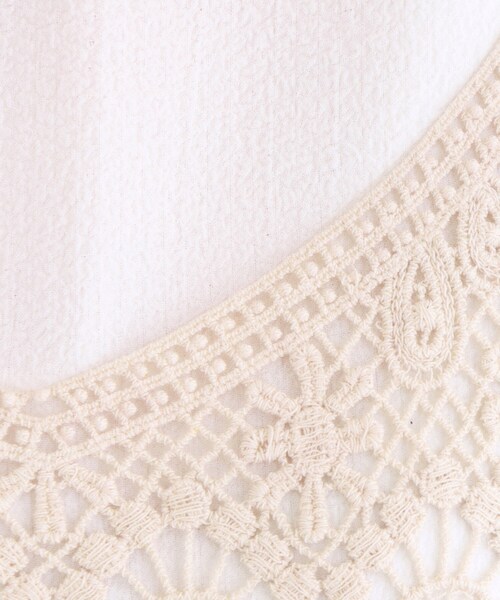 grove（グローブ）の「◆クロシェ風ビスチェ×ブラウスセット（シャツ/ブラウス・レディース・ナチュラル/ブラック/ライトブルー・02/03/01）」の17枚目の写真