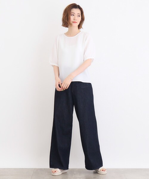 grove（グローブ）の「◆クロシェ風ビスチェ×ブラウスセット（シャツ/ブラウス・レディース・ナチュラル/ブラック/ライトブルー・02/03/01）」の22枚目の写真