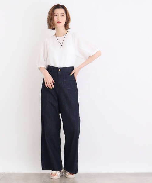 ブラウス シャツ クロシェトップス＆ ビスチェSET レディース mystic ブラウス シャツ クロシェトップス＆ ビスチェSET
