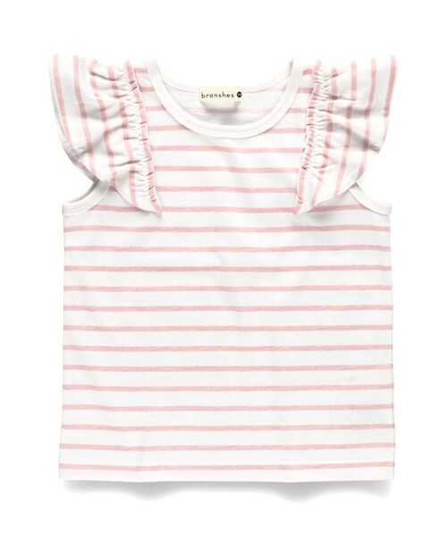 BRANSHES（ブランシェス）の「【プチプラ】肩フリルアソートタンクトップ（Tシャツ/カットソー・キッズ・アイボリー/その他/ピンク/ネイビー/ブラック・90/100/110/120/130/140/150/80）」の14枚目の写真