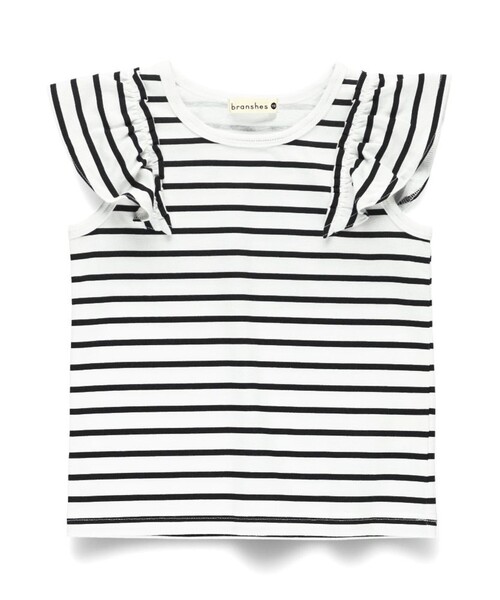 BRANSHES（ブランシェス）の「【プチプラ】肩フリルアソートタンクトップ（Tシャツ/カットソー・キッズ・アイボリー/その他/ピンク/ネイビー/ブラック・90/100/110/120/130/140/150/80）」の16枚目の写真