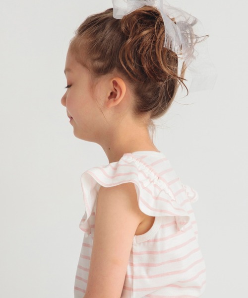 BRANSHES（ブランシェス）の「【プチプラ】肩フリルアソートタンクトップ（Tシャツ/カットソー・キッズ・アイボリー/その他/ピンク/ネイビー/ブラック・90/100/110/120/130/140/150/80）」の13枚目の写真