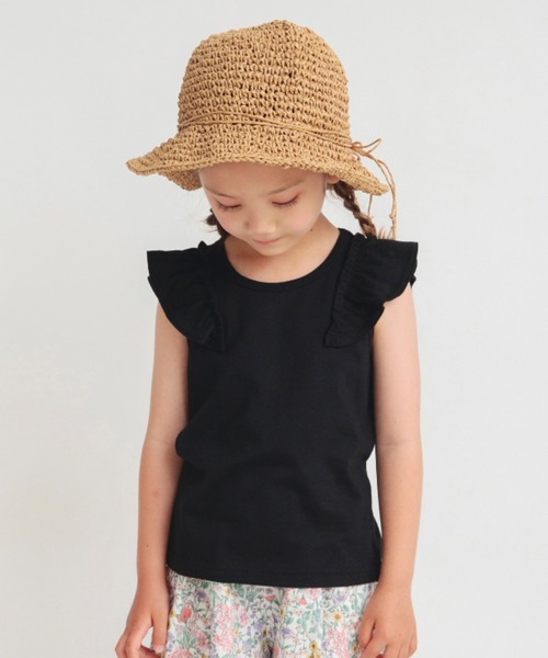 BRANSHES（ブランシェス）の「【プチプラ】肩フリルアソートタンクトップ（Tシャツ/カットソー・キッズ・アイボリー/その他/ピンク/ネイビー/ブラック・90/100/110/120/130/140/150/80）」の18枚目の写真