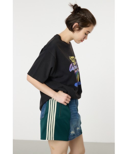 RODEO CROWNS WIDE BOWL（ロデオクラウンズワイドボウル）の「G/O 97’Oakland Park Tシャツ（Tシャツ/カットソー・レディース・ブラック/オフホワイト/イエロー・FREE）」の6枚目の写真