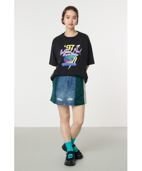 RODEO CROWNS WIDE BOWL（ロデオクラウンズワイドボウル）の「G/O 97’Oakland Park Tシャツ（Tシャツ/カットソー・レディース・ブラック/オフホワイト/イエロー・FREE）」の8枚目の写真