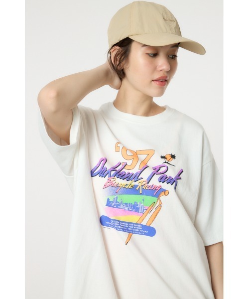 RODEO CROWNS WIDE BOWL（ロデオクラウンズワイドボウル）の「G/O 97’Oakland Park Tシャツ（Tシャツ/カットソー・レディース・ブラック/オフホワイト/イエロー・FREE）」の10枚目の写真