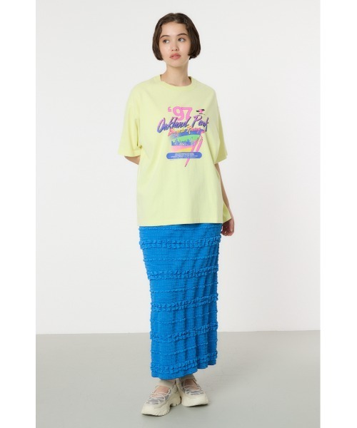 RODEO CROWNS WIDE BOWL（ロデオクラウンズワイドボウル）の「G/O 97’Oakland Park Tシャツ（Tシャツ/カットソー・レディース・ブラック/オフホワイト/イエロー・FREE）」の19枚目の写真