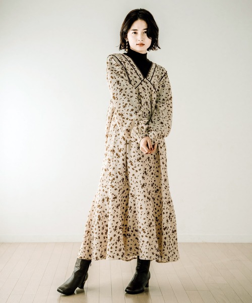 パイピングマーメイドワンピース（シャツワンピース）｜Liilas（リーラ） 8,322円