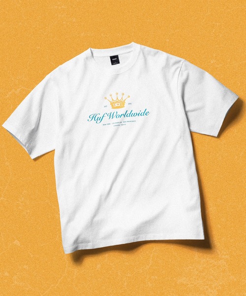 THE CROWN TEE / HUF ハフ 半袖 プリント Tシャツ（Tシャツ/カットソー）｜HUF（ハフ）