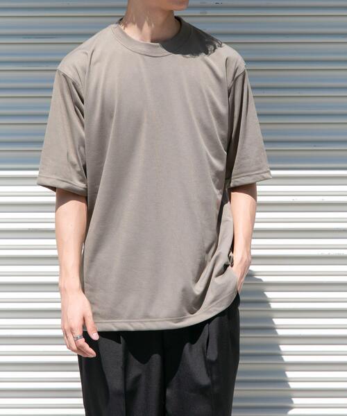 FORK&SPOON(フォークアンドスプーン)の「FORK&SPOON CAVE TECジャージーTシャツ(Tシャツ/カットソー・メンズ・チャコールグレー/モカ/ホワイト系その他・4/5)」の3枚目の写真