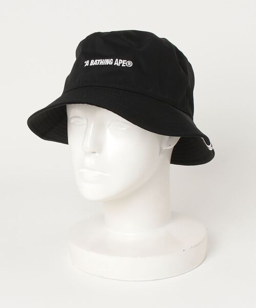 A BATHING APE（アベイシングエイプ）の「LOGO BUCKET HAT