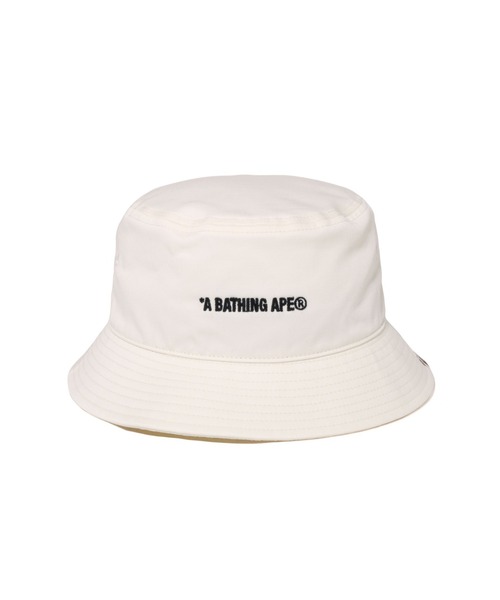 A BATHING APE（アベイシングエイプ）の「LOGO BUCKET HAT（ハット