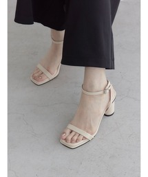 A AMEL（エイメル）の「チャンキーヒールクッションサンダル（サンダル）」