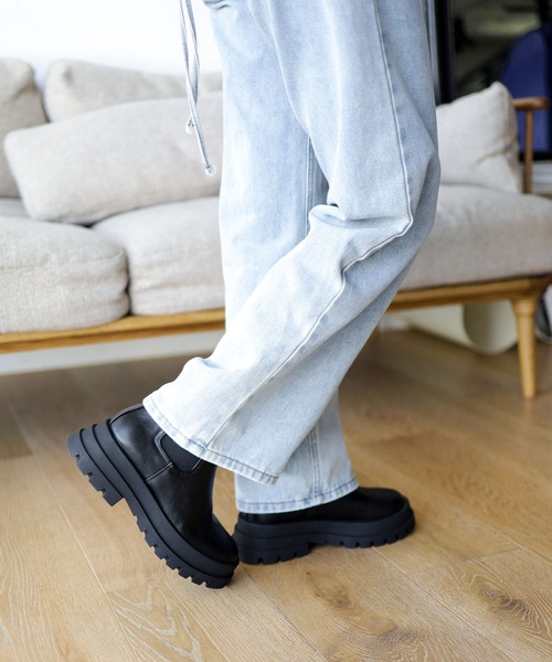 SESTO（セスト）の「サイドゴアショートチェルシーブーツ（ブーツ・レディース・ブラック・S/M/L/LL/3L）」の7枚目の写真