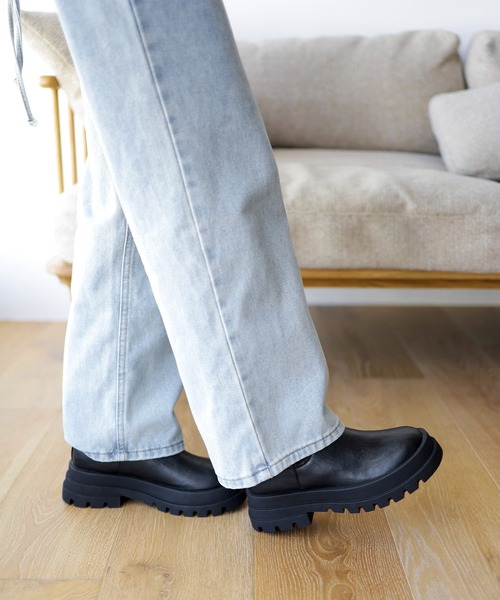 SESTO（セスト）の「サイドゴアショートチェルシーブーツ（ブーツ・レディース・ブラック・S/M/L/LL/3L）」の8枚目の写真