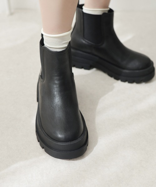 SESTO（セスト）の「サイドゴアショートチェルシーブーツ（ブーツ・レディース・ブラック・S/M/L/LL/3L）」の11枚目の写真