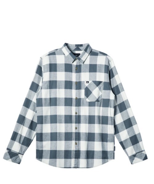 Quiksilver（クイックシルバー）の「BUFFALO CLASSIC FLAN/クイックシルバーチェックネルシャツ（シャツ/ブラウス・メンズ・グレー/バーガンディー・MEDIUM/LARGE/X-LARGE/SMALL）」の5枚目の写真