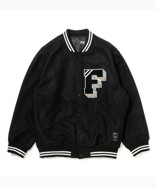 430(フォーサーティ)の「mj10168-LFWP STADIUM JACKET スタジアムジャケット(スタジャン・メンズ・ブラック/ネイビー/ベージュ・0/1/2/3)」の2枚目の写真