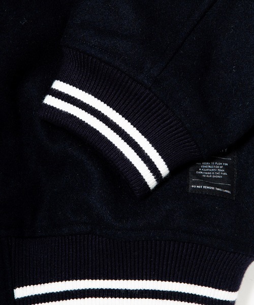 430(フォーサーティ)の「mj10168-LFWP STADIUM JACKET スタジアムジャケット(スタジャン・メンズ・ブラック/ネイビー/ベージュ・0/1/2/3)」の19枚目の写真